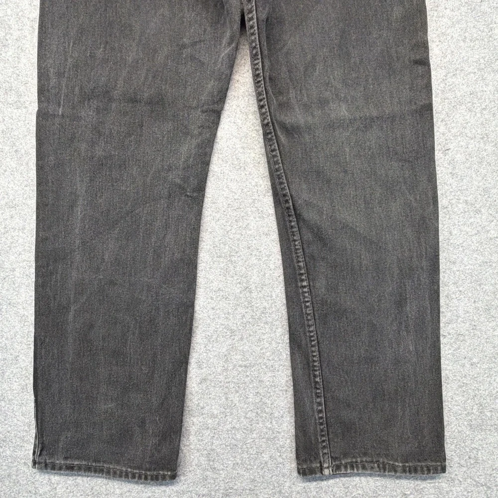 Vintage Levis 505 Black Straight Jeans Made in USA Mens 32x30 (Fits 32x28)